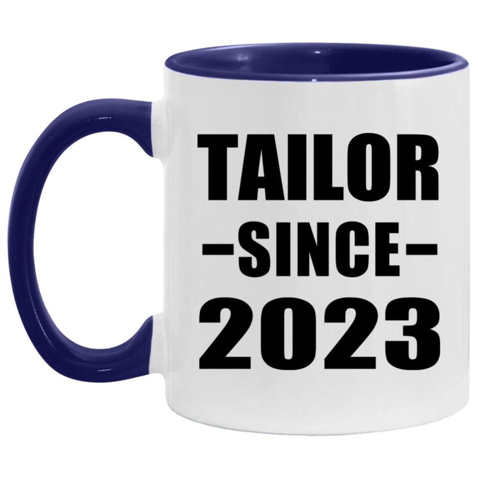 Tailor Since 2023 - 11oz Accent Mug Purple