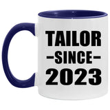 Tailor Since 2023 - 11oz Accent Mug Purple