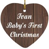 Ivan Baby's First Christmas - Heart Ornament D