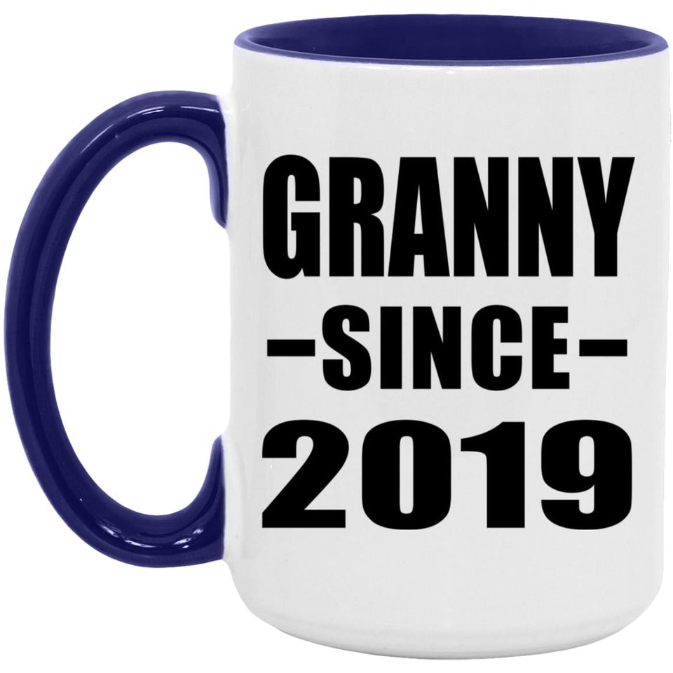 Granny Since 2019 - 15oz Accent Mug Purple