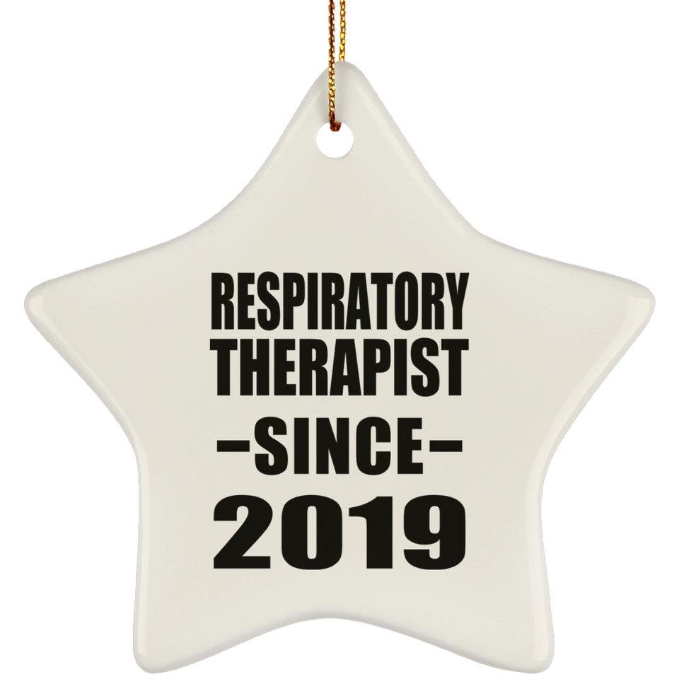Respiratory Therapist Since 2019 - Star Ornament