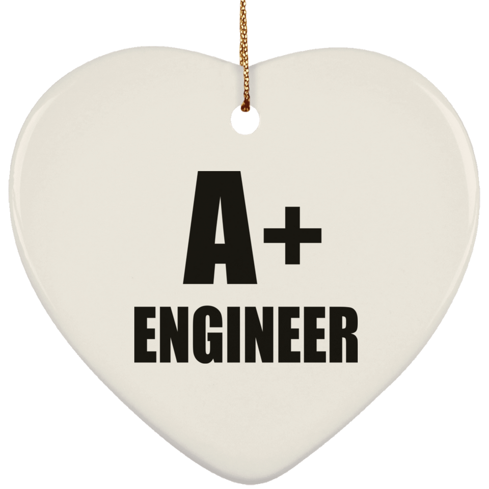 A+ Engineer - Heart Ornament