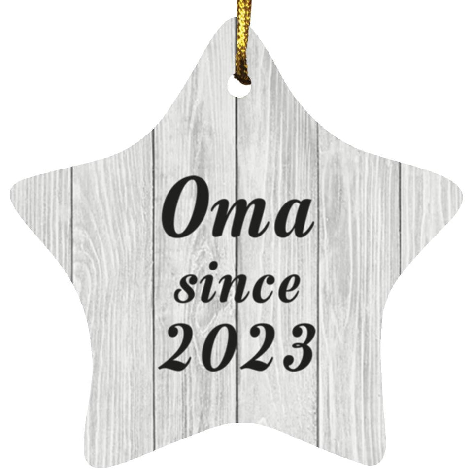 Oma Since 2023 - Star Ornament F