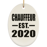 Chauffeur Established EST. 2020 - Oval Ornament