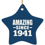 83rd Birthday Amazing Since 1941 - Star Ornament