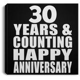 Happy 30th Anniversary 30 Years & Counting - Canvas Square