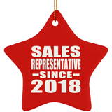 Sales Representative Since 2018 - Star Ornament