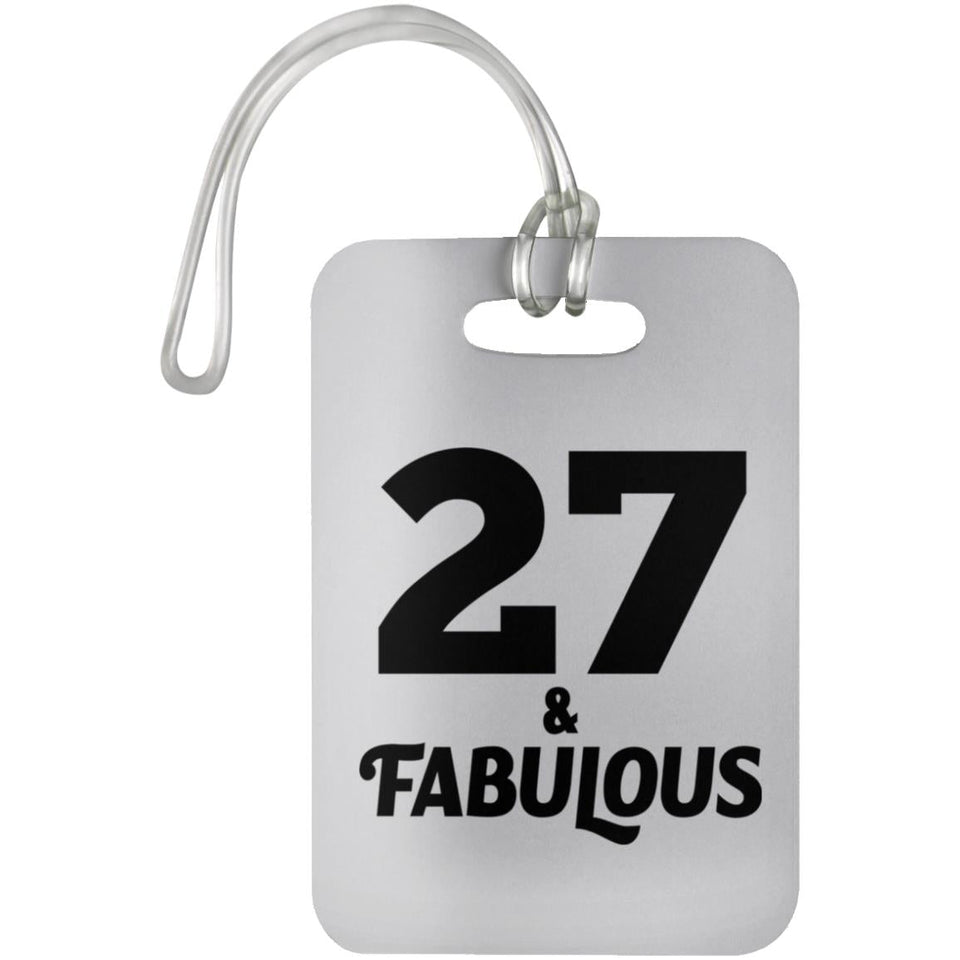 27th Birthday 27 & Fabulous - Luggage Bag Tag