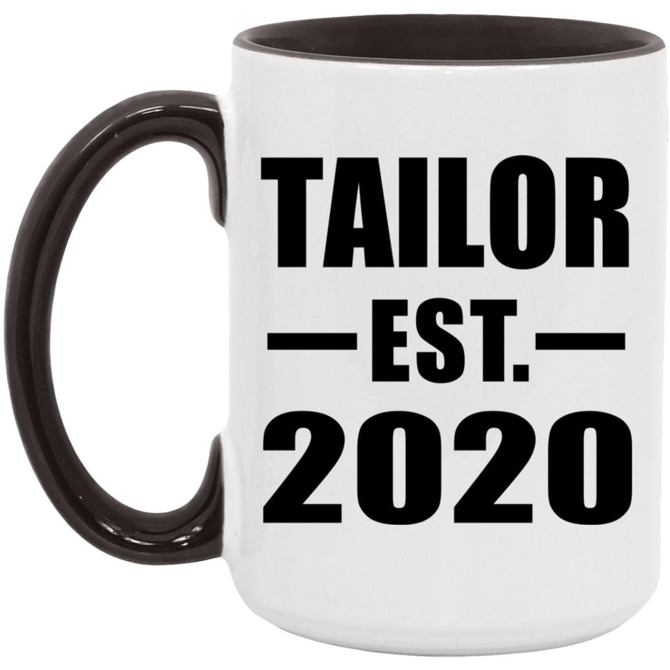 Tailor Established EST. 2020 - 15oz Accent Mug Black