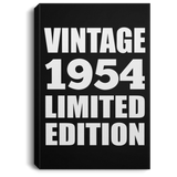 70th Birthday Vintage 1954 Limited Edition - Canvas Portrait