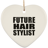 Future Hair Stylist - Heart Ornament