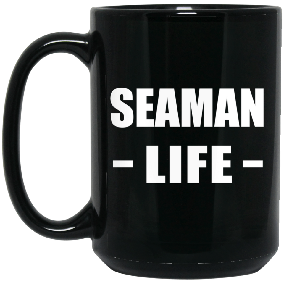 Seaman Life - 15oz Coffee Mug Black