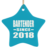 Bartender Since 2018 - Star Ornament