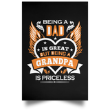 Being A Dad Is Great But Being A Grandpa is Priceless - Poster Portrait