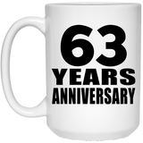 63rd Anniversary 63 Years - 15 Oz Coffee Mug