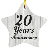 20th Anniversary 20 Years Anniversary - Star Ornament F