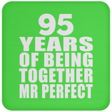 95th Anniversary 95 Years Of Being Mr Perfect - Drink Coaster