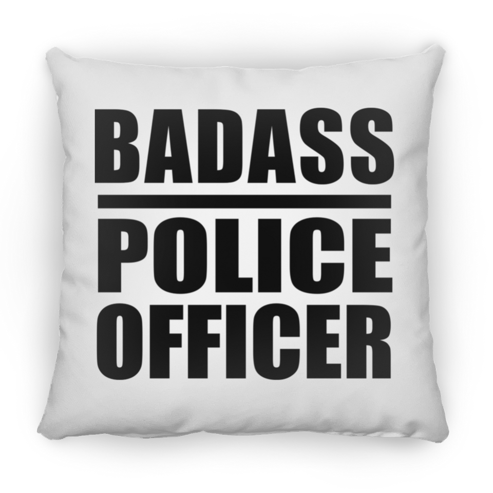 Badass Police Officer - Throw Pillow