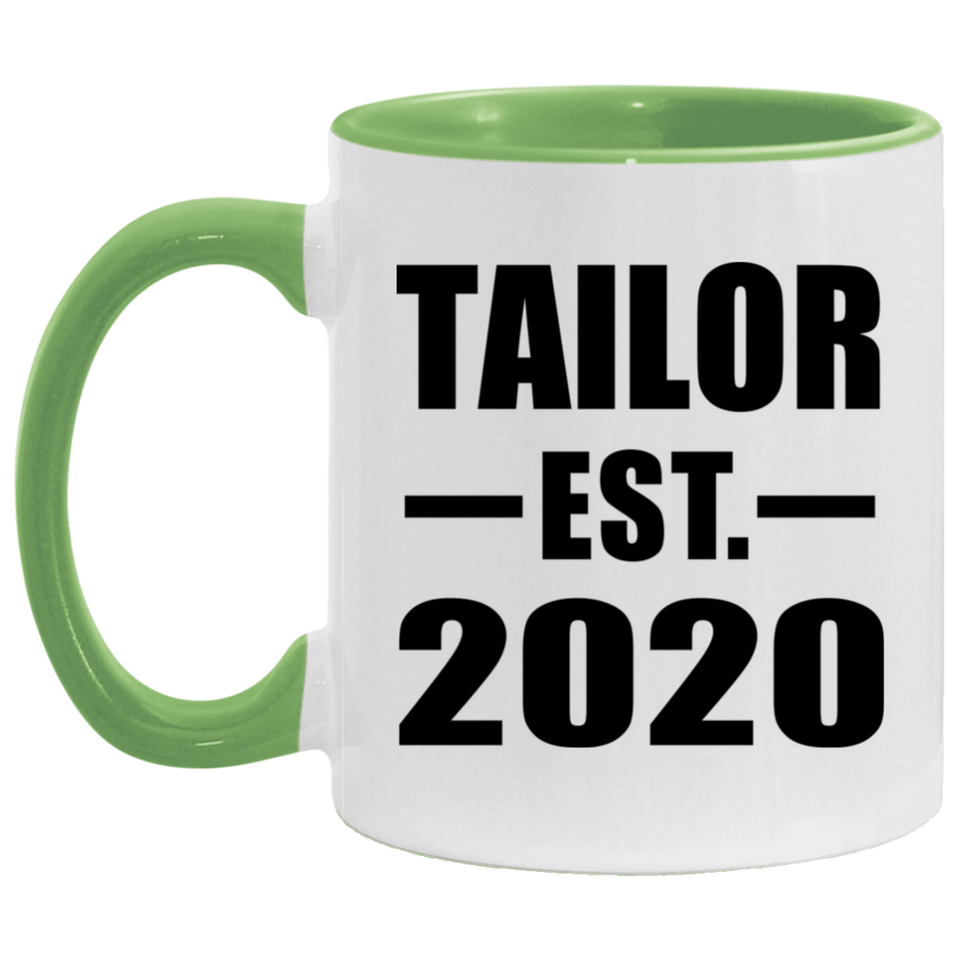 Tailor Established EST. 2020 - 11oz Accent Mug Green