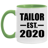 Tailor Established EST. 2020 - 11oz Accent Mug Green