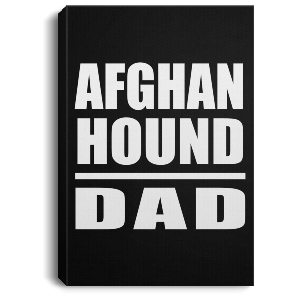 Afghan Hound Dad - Canvas Portrait