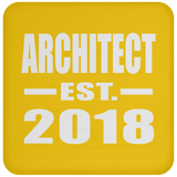 Architect Established EST. 2018 - Drink Coaster