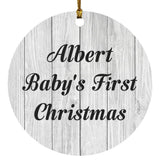 Albert Baby's First Christmas - Circle Ornament F