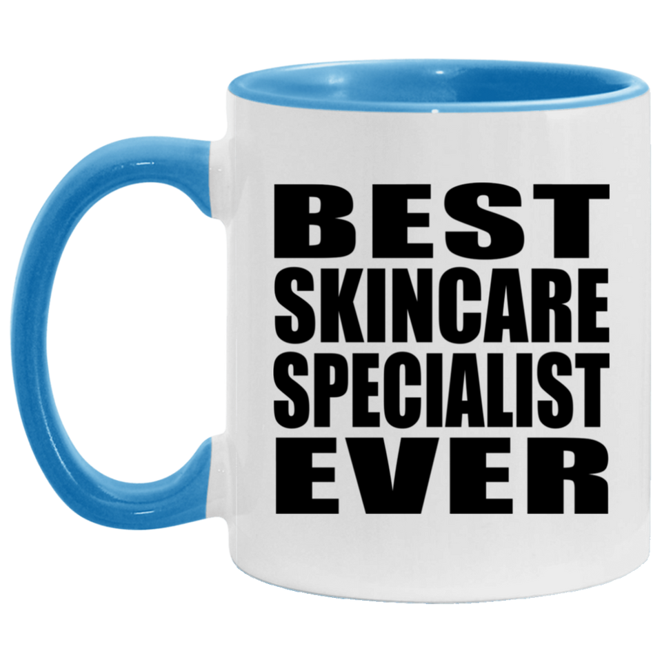 Best Skincare Specialist Ever - 11oz Accent Mug Blue