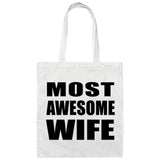 Most Awesome Wife - Tote Bag White