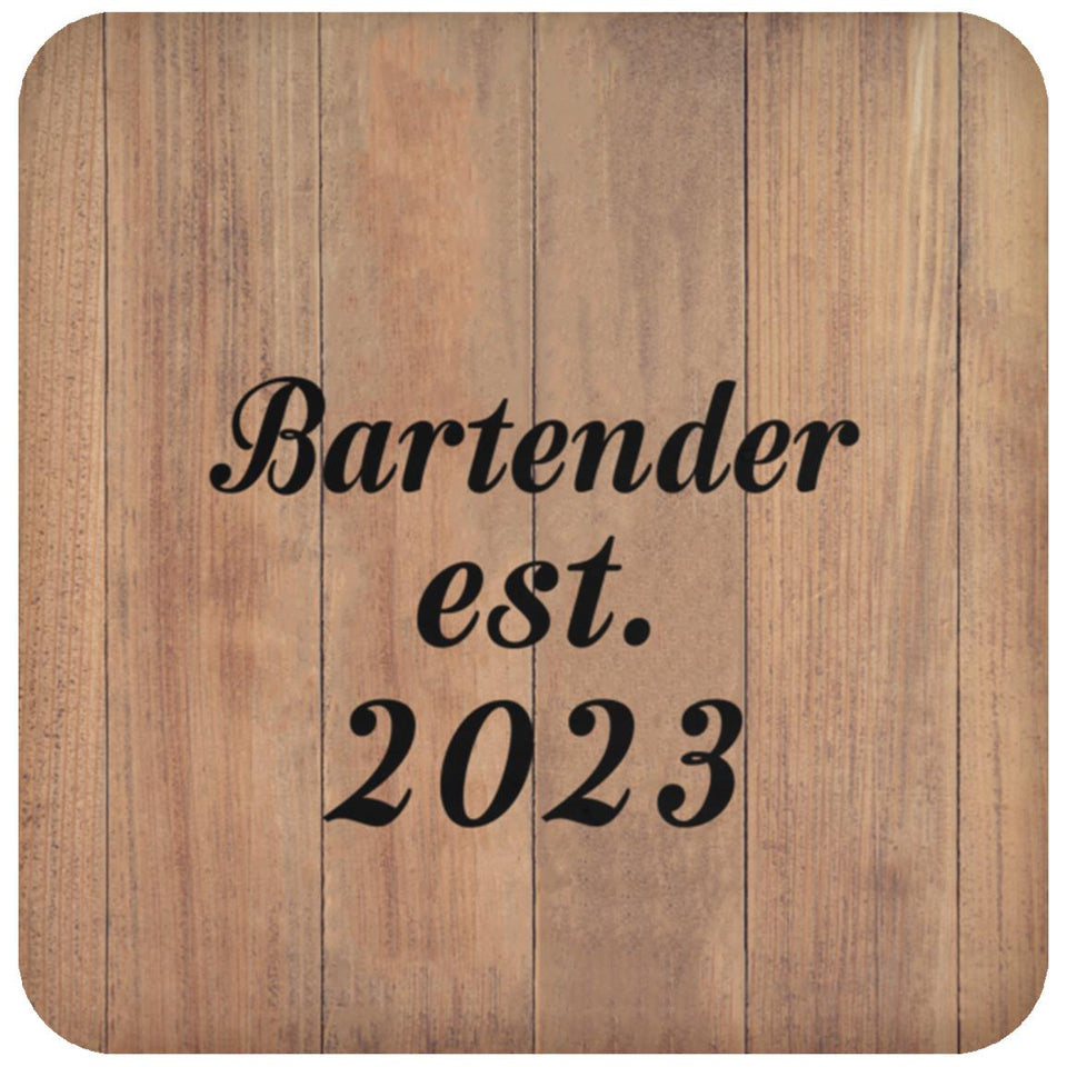 Bartender Established Est. 2023 - Drink Coaster C