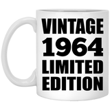 60th Birthday Vintage 1964 Limited Edition - 11oz Coffee Mug