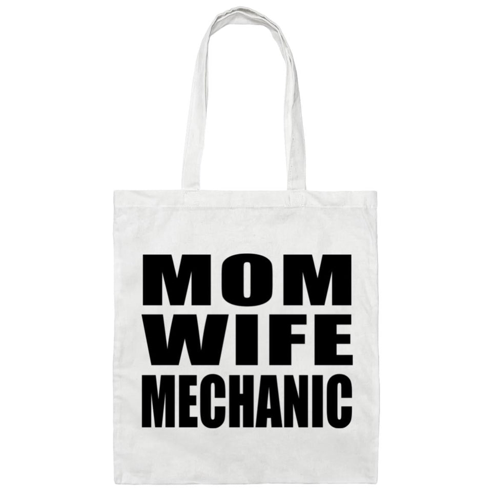 Mom Wife Mechanic - Tote Bag White