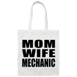 Mom Wife Mechanic - Tote Bag White