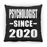 Psychologist Since 2020 - Throw Pillow Black