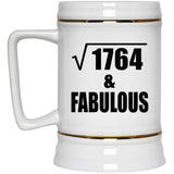 42nd Birthday Square Root of 1764 & Fabulous - Beer Stein