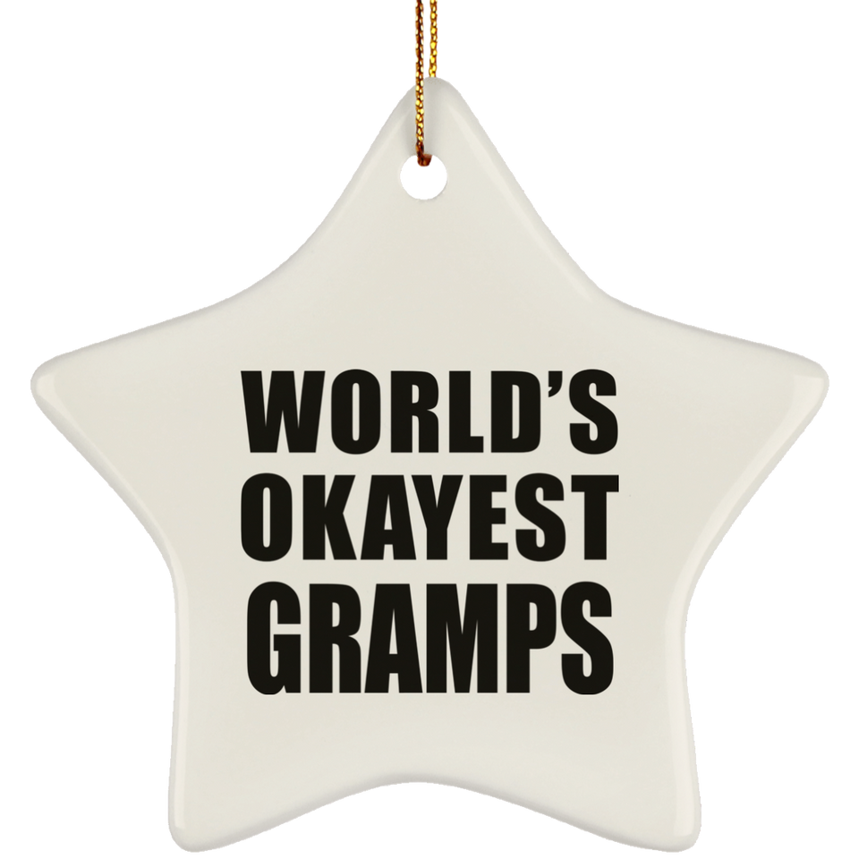 World's Okayest Gramps - Star Ornament
