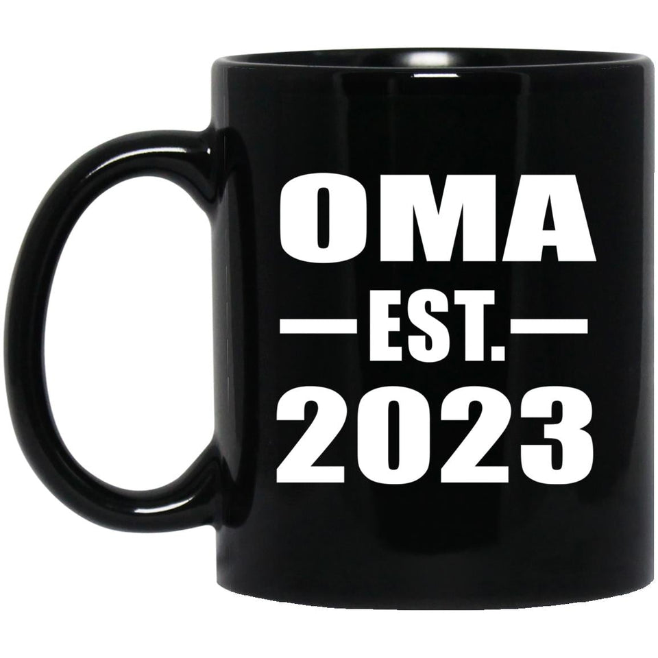 Oma Established EST. 2023 - 11oz Coffee Mug Black