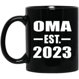 Oma Established EST. 2023 - 11oz Coffee Mug Black