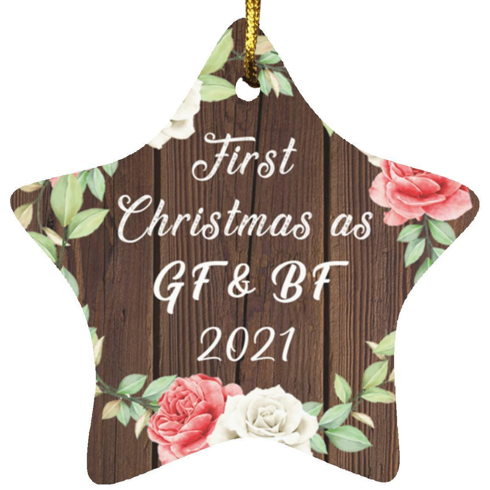 First Christmas As GF & BF 2021 - Star Ornament A