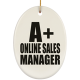 A+ Online Sales Manager - Oval Ornament