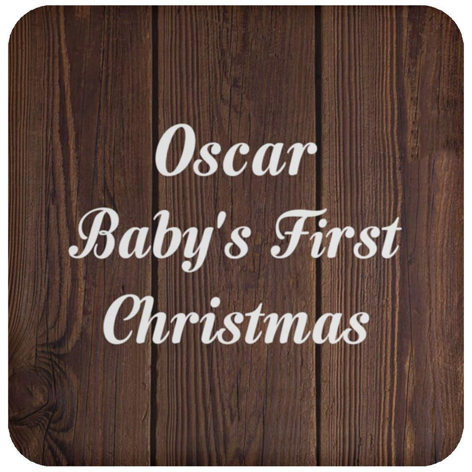 Oscar Baby's First Christmas - Drink Coaster D