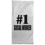 Number One #1 Social Worker - Hand Towel