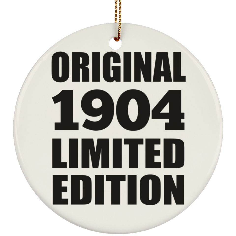 120th Birthday Original 1904 Limited Edition - Circle Ornament