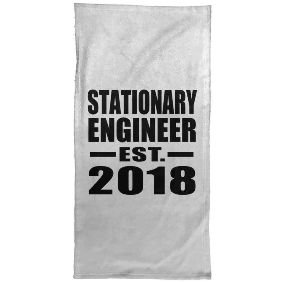 Stationary Engineer Established EST. 2018 - Hand Towel