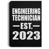 Engineering Technician Established EST. 2023 - Canvas Portrait