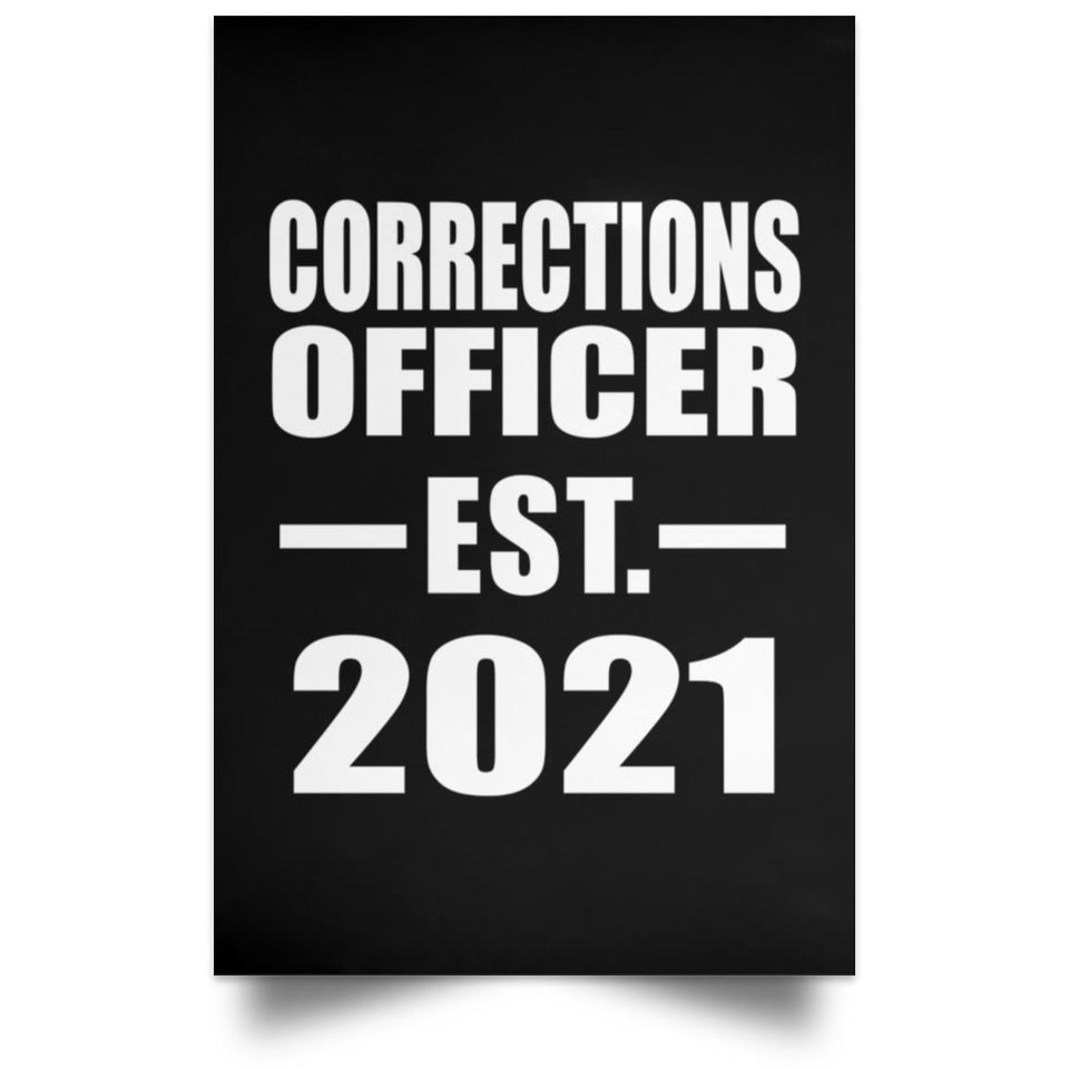 Corrections Officer Established EST. 2021 - Poster Portrait