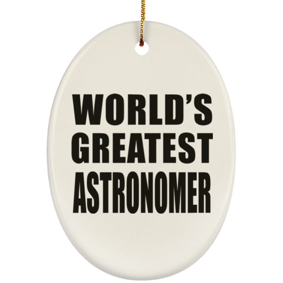 World's Greatest Astronomer - Oval Ornament