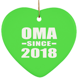 Oma Since 2018 - Heart Ornament