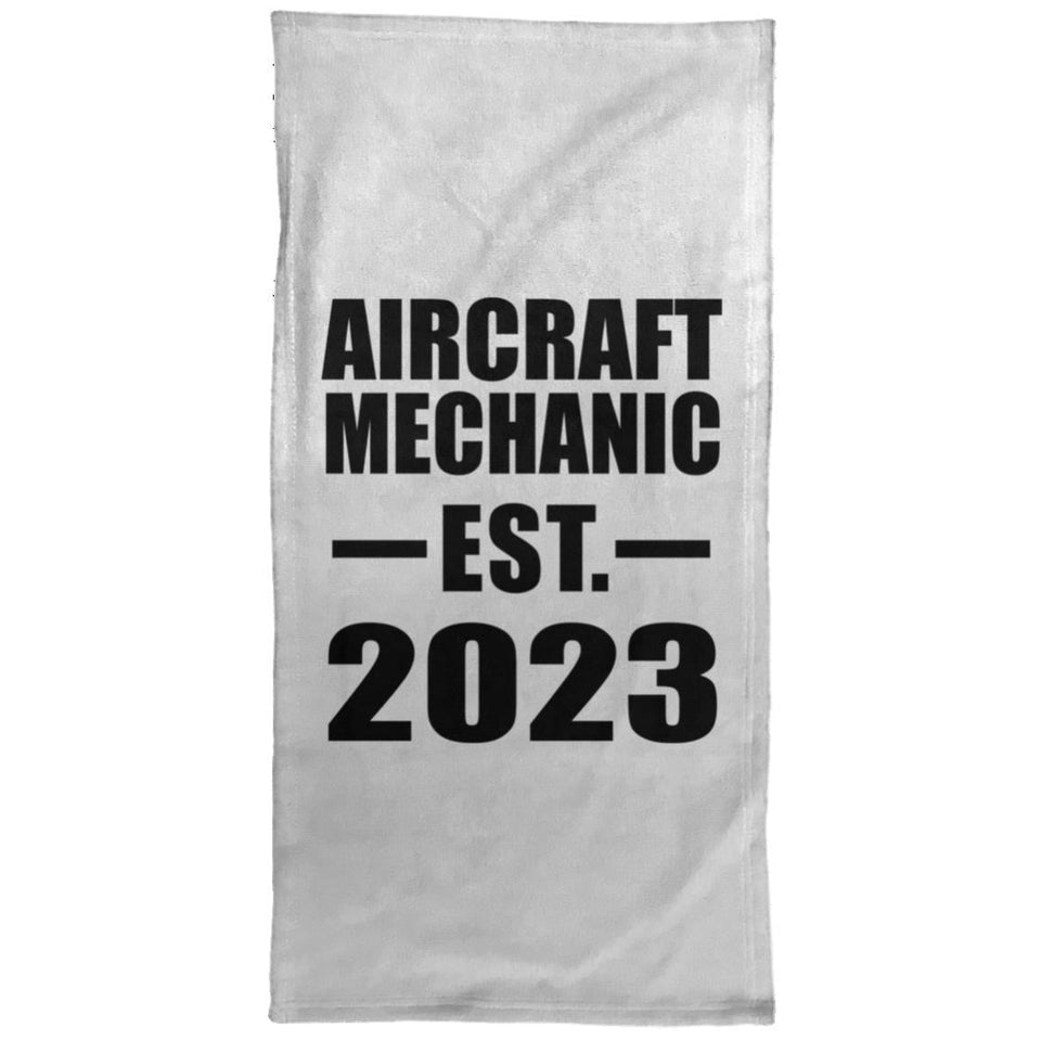 Aircraft Mechanic Established EST. 2023 - Hand Towel