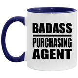 Badass Purchasing Agent - 11oz Accent Mug Purple